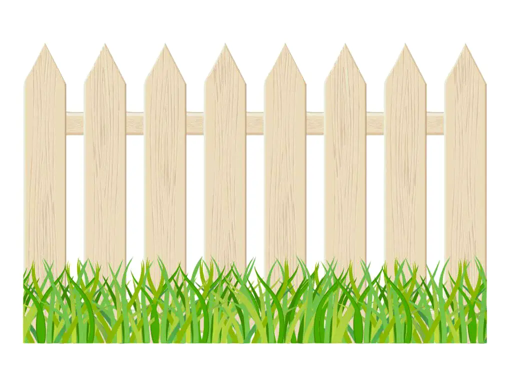 Sticker bordură Gard cu iarbă, Folina, multicolor, 140 x 40 cm