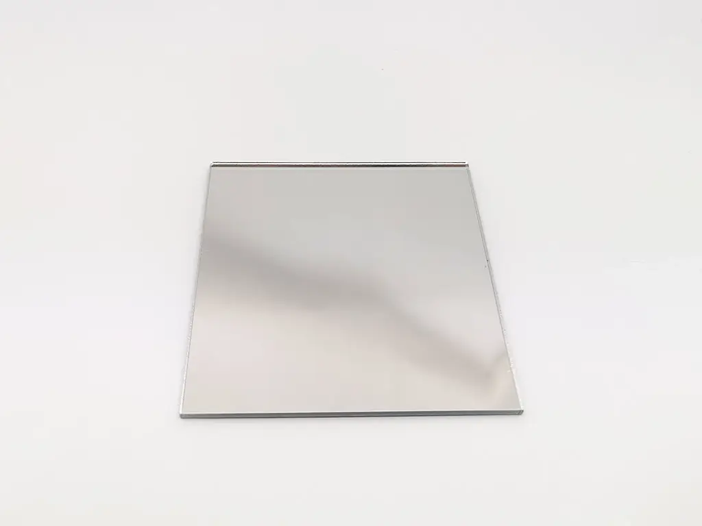 Set 19 stickere oglindă Pătrat, decoraţiune din oglindă acrilică argintie, 10x10 cm
