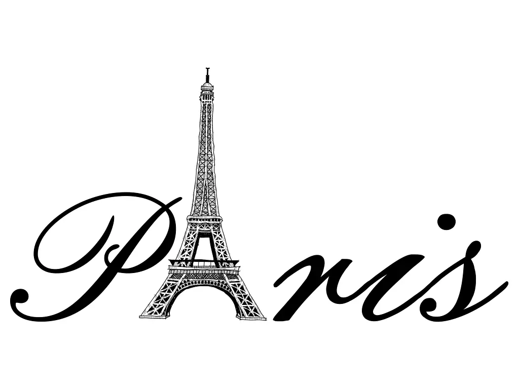 Sticker Paris, Folina, decorațiune pentru perete, dimenisune sticker 95x180 cm