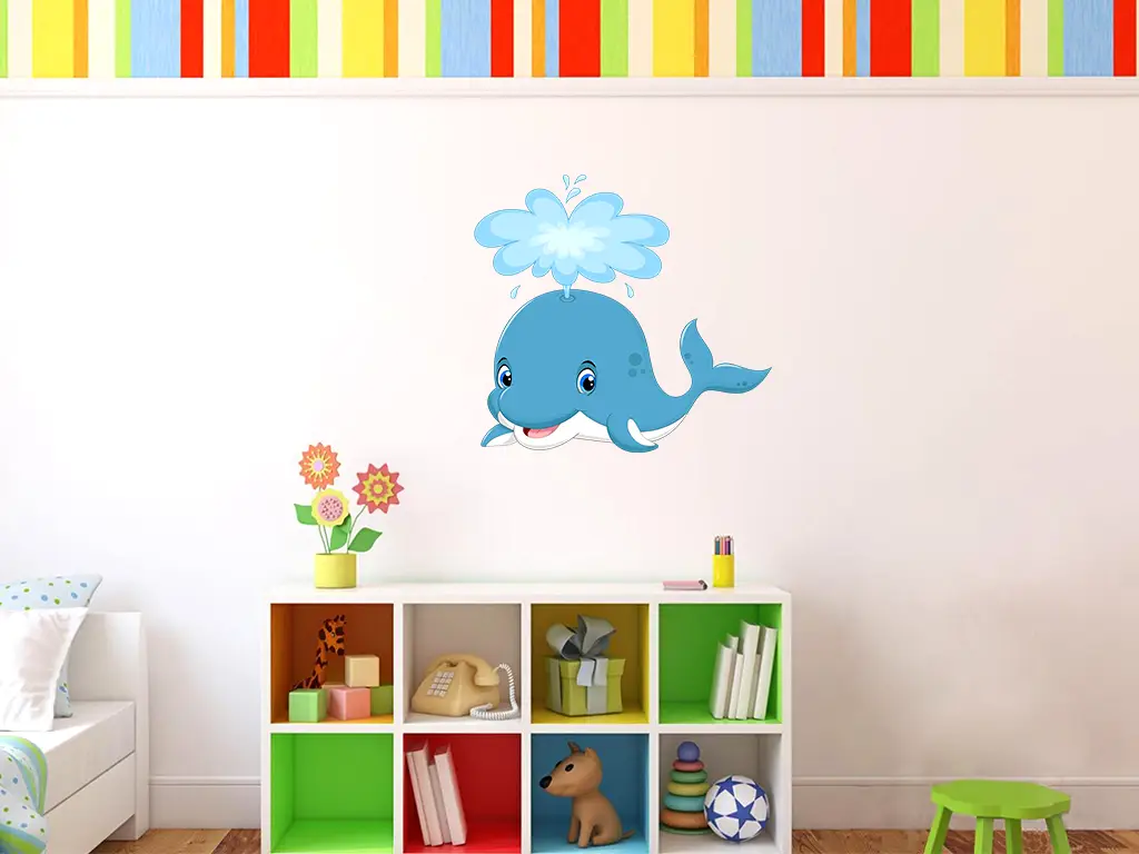 Sticker perete, Balenă,copii, Folina 50 cm