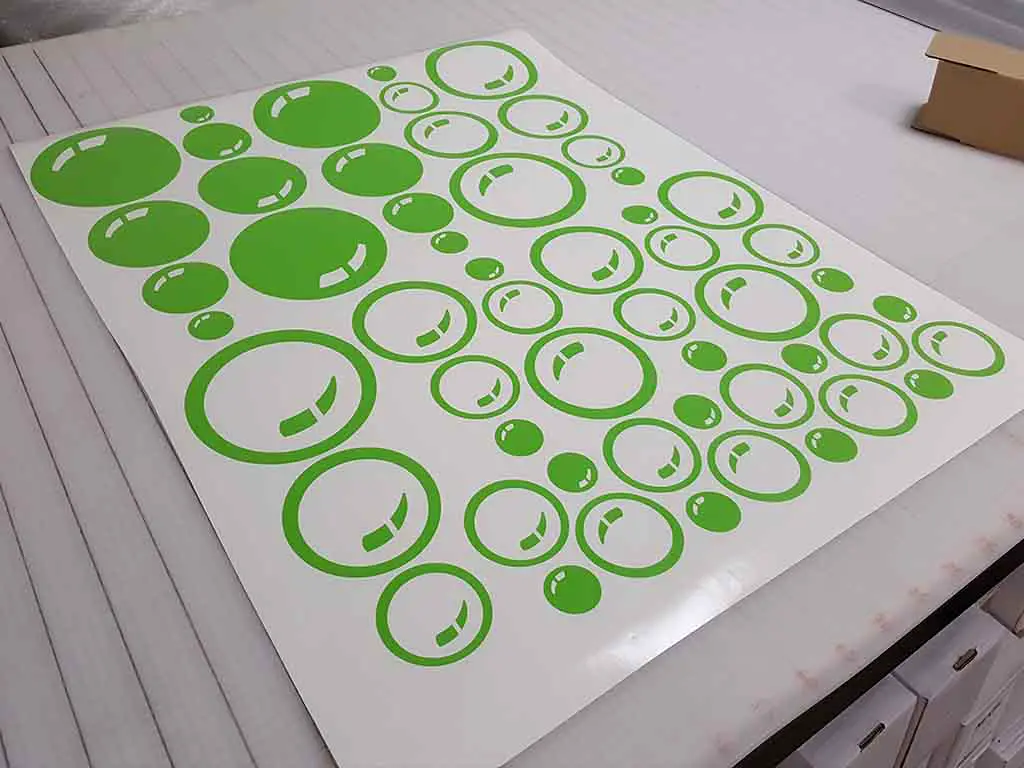 Sticker perete Bubbles, Folina, în formă de cercuri și buline, set 50 bucăți