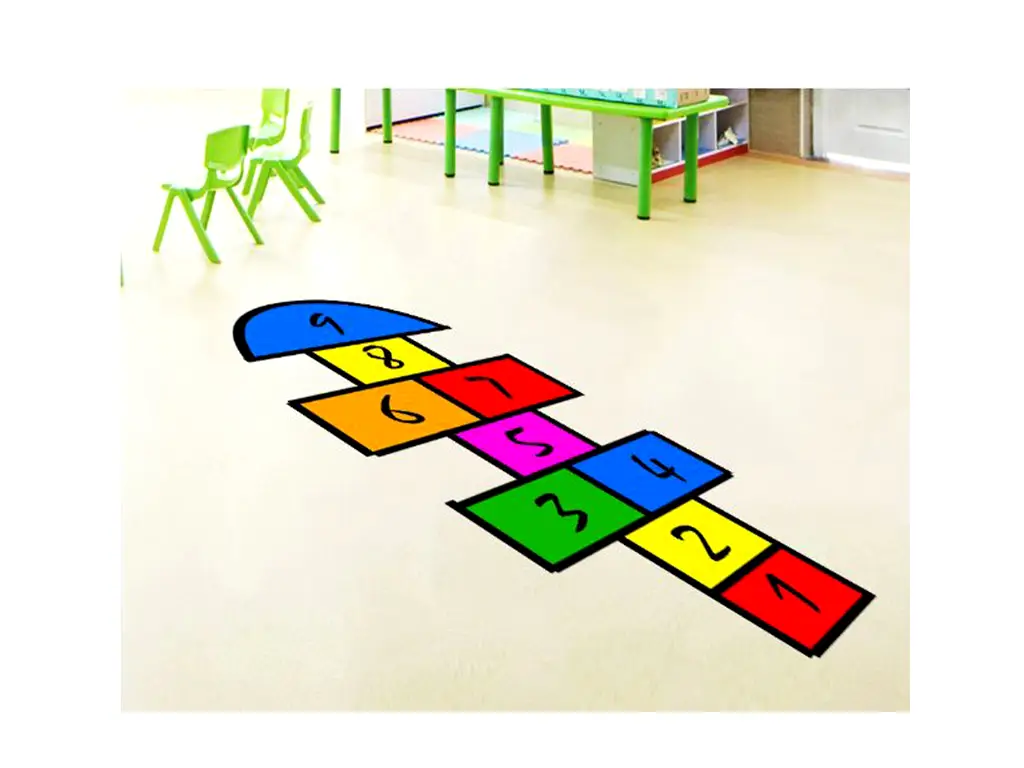 Sticker cameră copii Şotron cu chenare colorate, 130 cm 