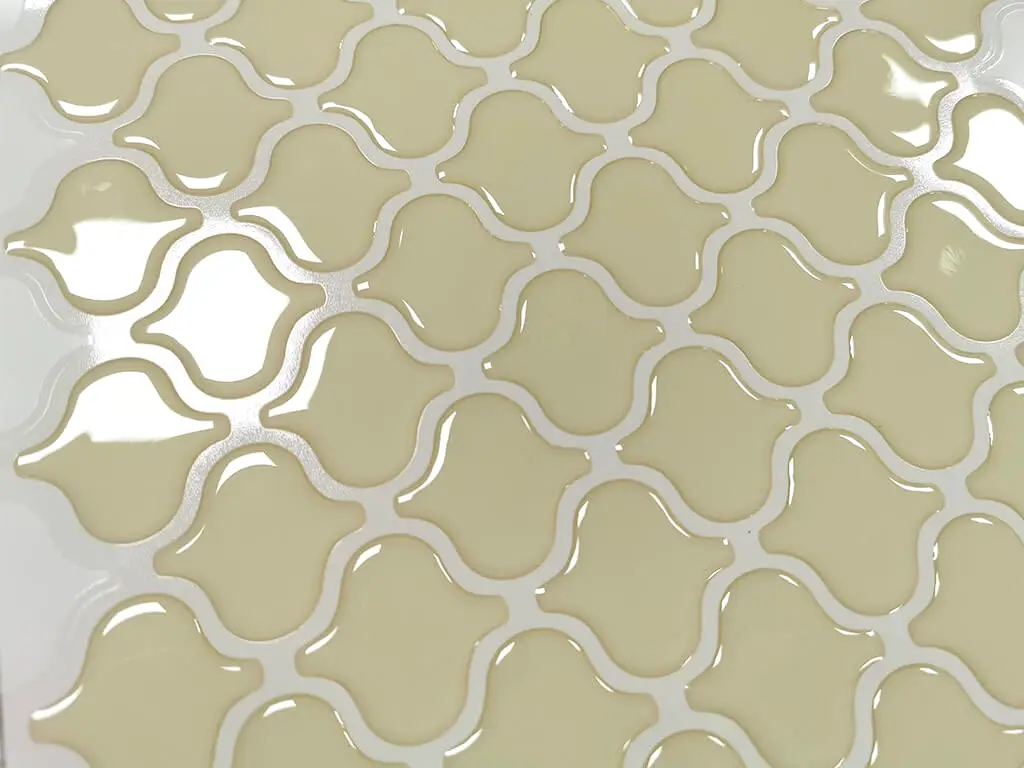 Faianţă autoadezivă 3D Smart Tiles Dolce, Folina, bej lucios, set 10 bucăţi