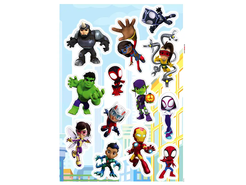 Stickere personaje Marvel Spidey and friends, Komar, planşă de 50x70cm