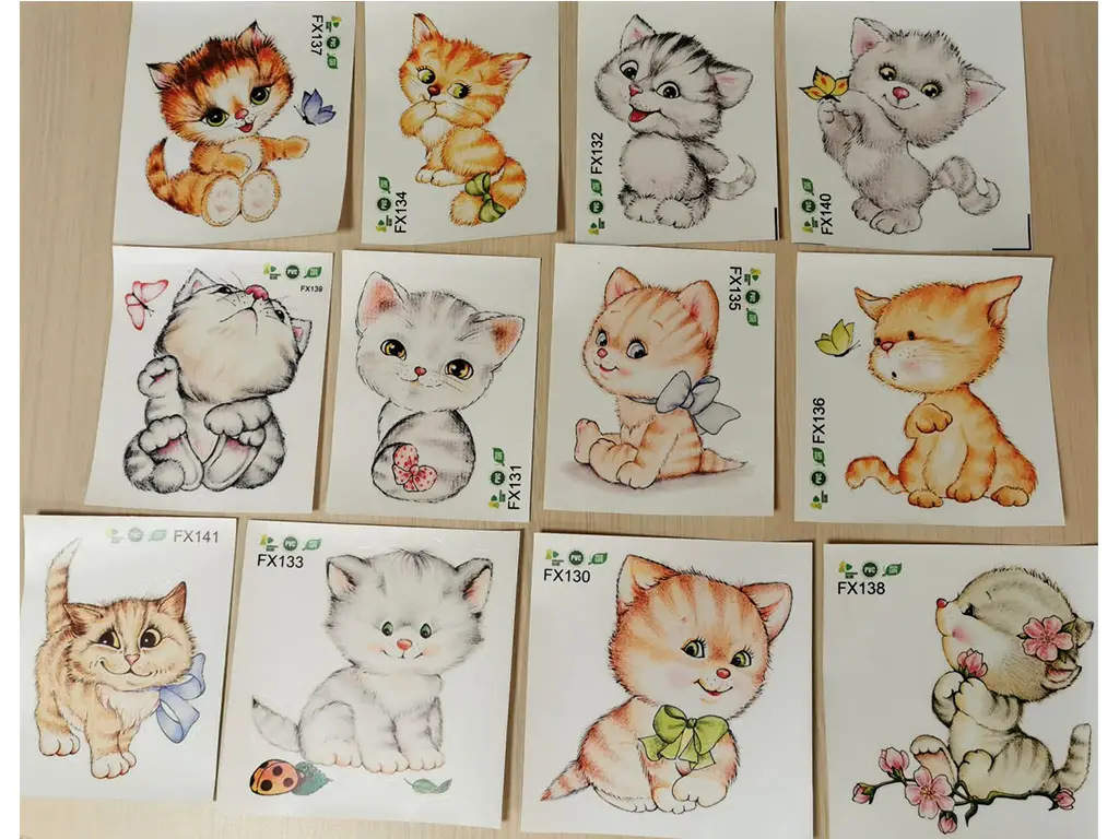 Set 12 stickere pisici