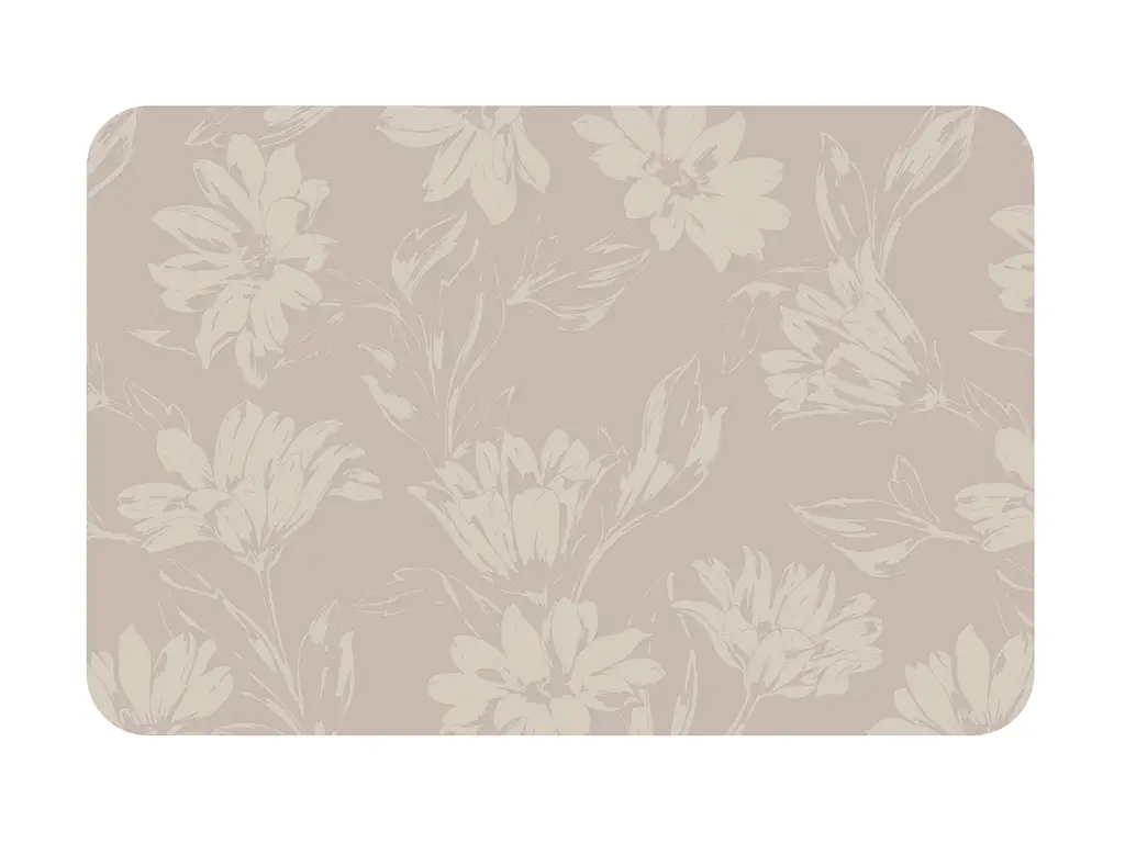 Suport farfurie masă Stella Burgund, d-c-fix, din pvc bej cu imprimeu floral, 44 x 29 cm