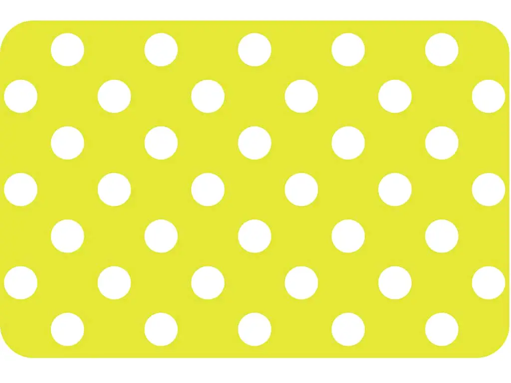Suport farfurie masă Venito, d-c-fix, PVC, imprimeu buline, galben, 29 x 44 cm