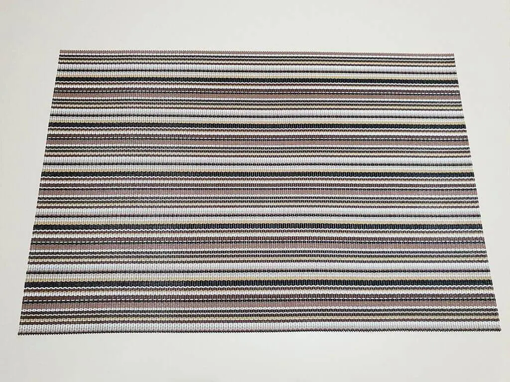 Suport farfurii din pvc cu linii maro Lines, 45x30 cm