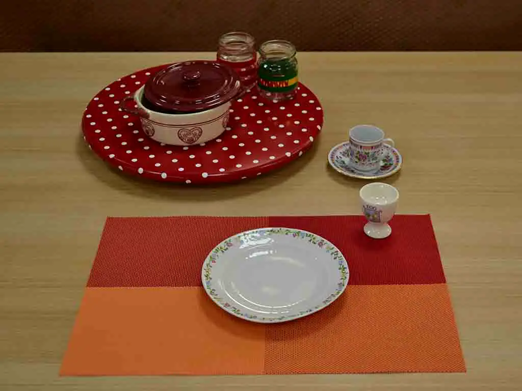 Suport farfurie masă Sonia, Folina, portocaliu, 45 x 31 cm