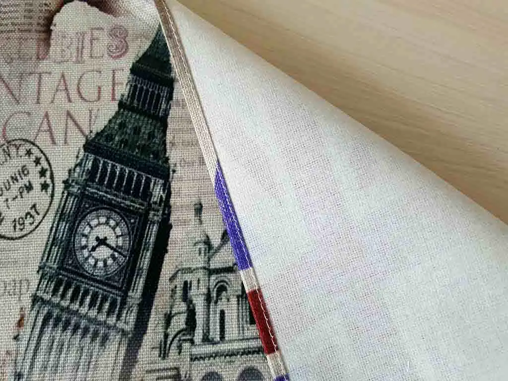 Suport farfurie textil, Folina, imprimeu cu orașul Londra, multicolor, 42 x 30 cm