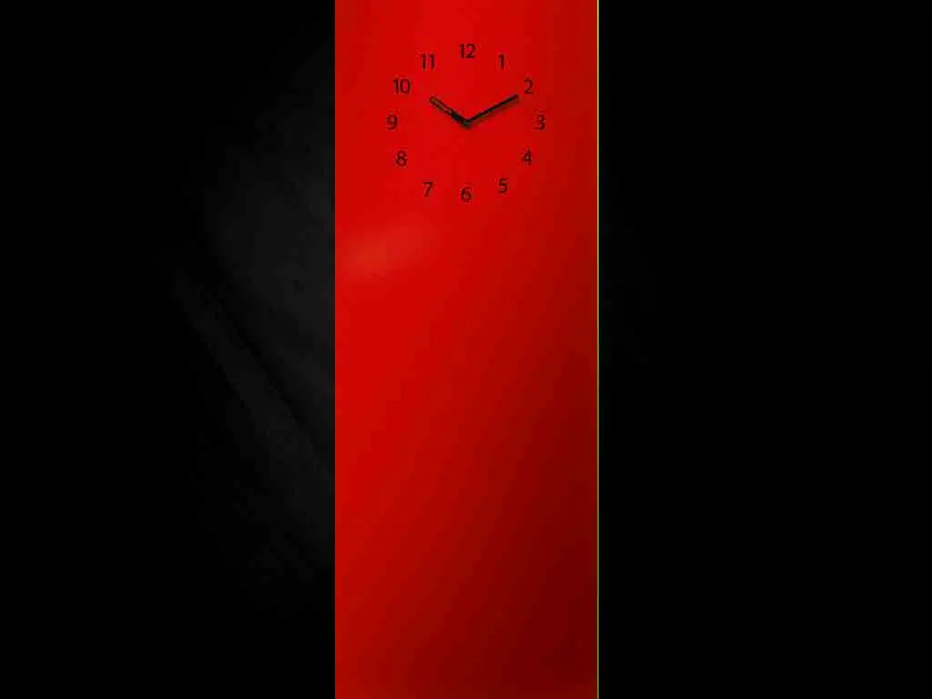 Tablă magnetică roşie cu ceas