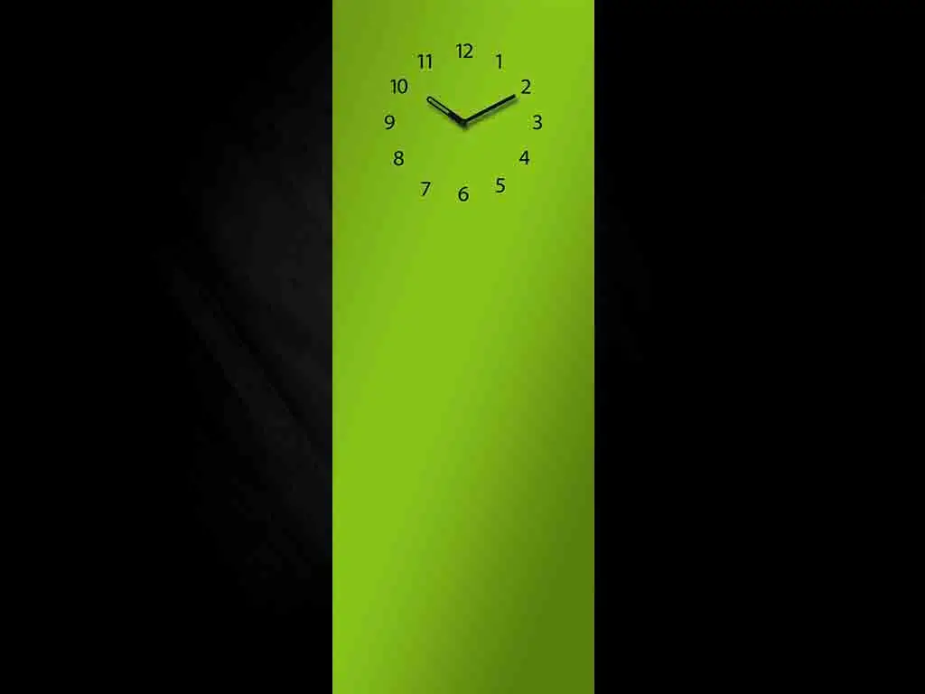 Tablă magnetică verde cu ceas