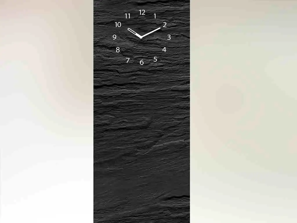 Tablă magnetică neagră cu ceas Black Slate
