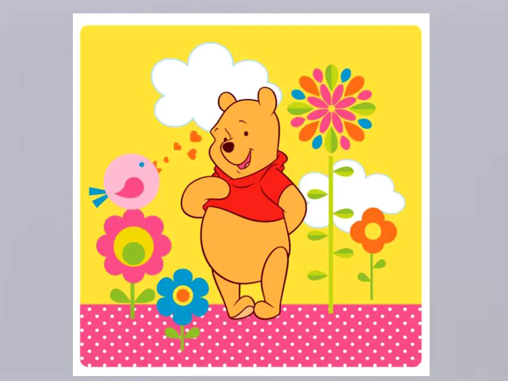 Tablou Winnie the Pooh, AGDesign, decorațiune pentru copii, tablou din acril transparent