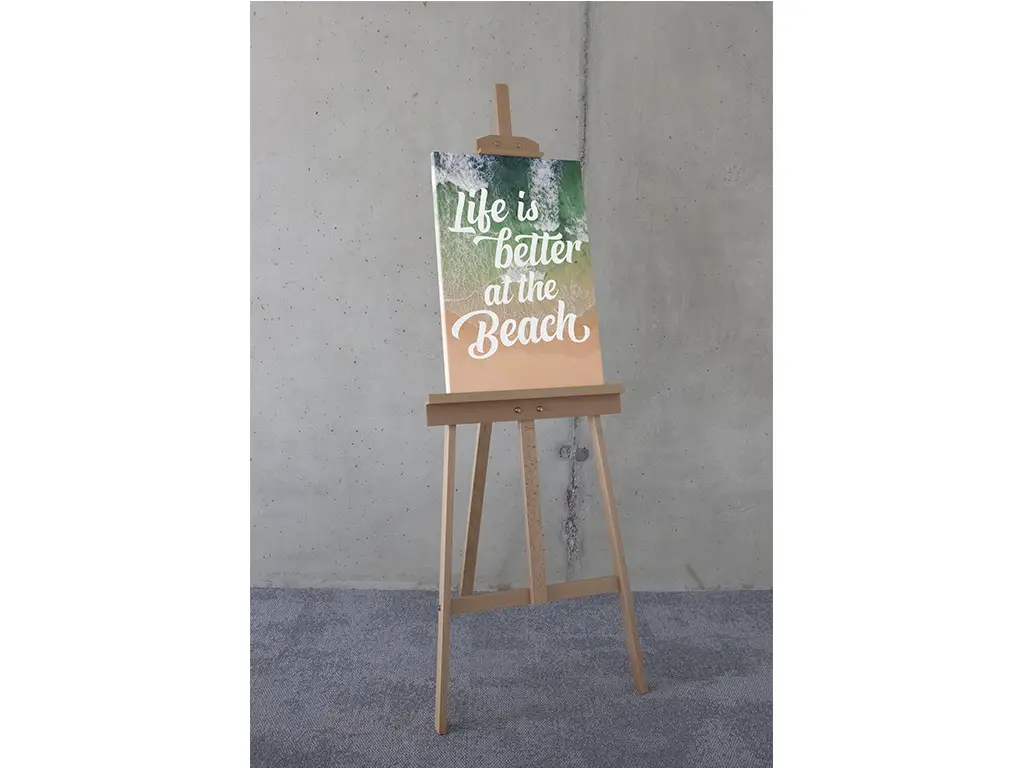 Tablou canvas cu mesaj Life is better at the beach, Komar, 40x60 cm