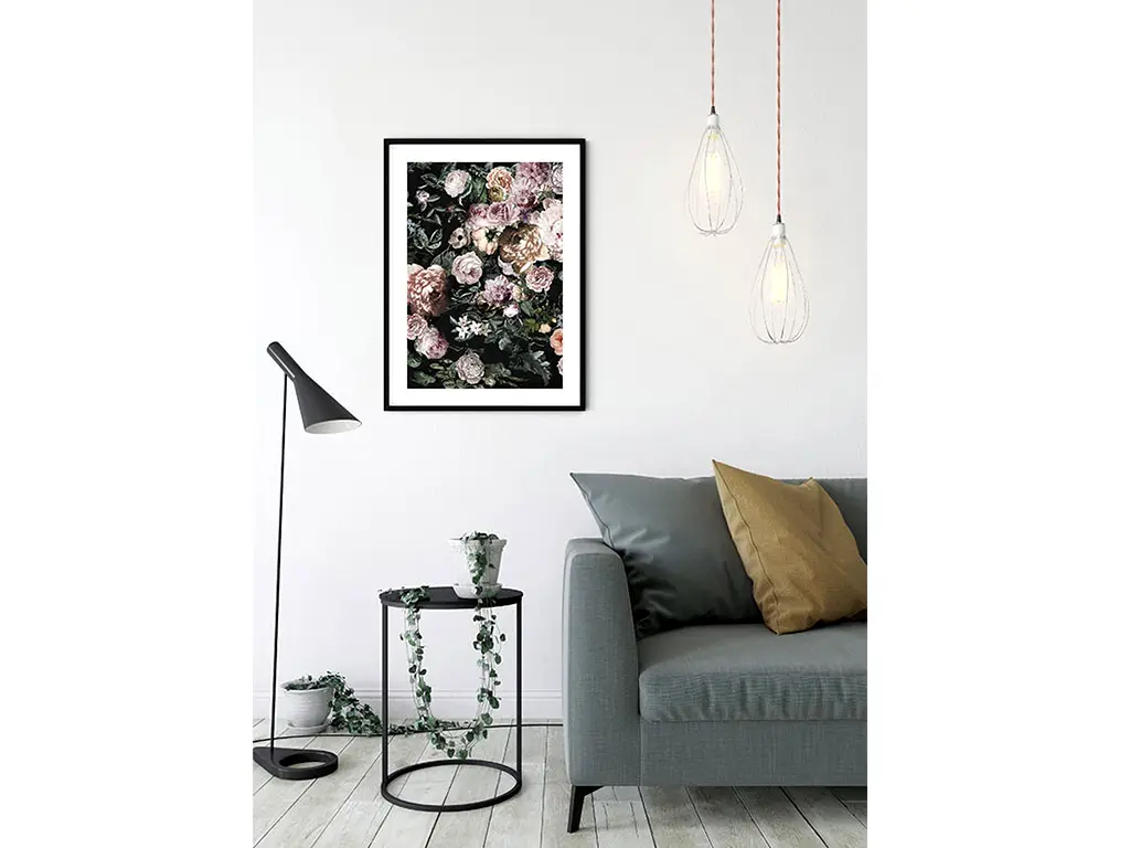 Tablou floral Charming Wild, Komar Art Poster, în ramă albă, 40x50 cm