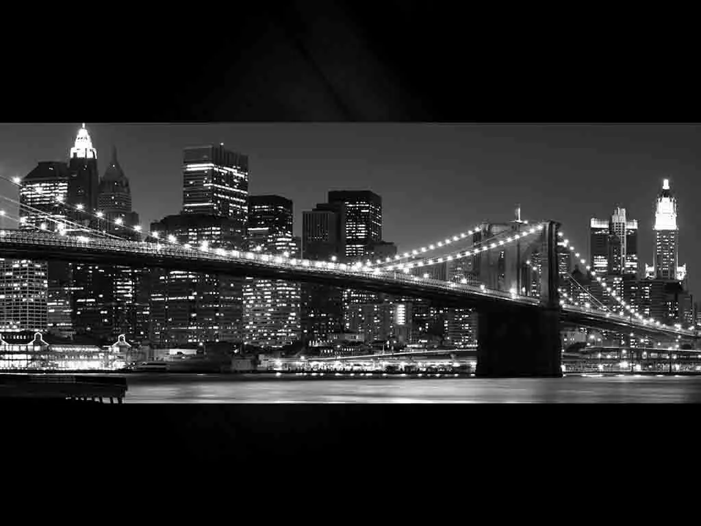 Tablou New York Skyline, Eurographics, aspect lucios, 125 x 50 cm