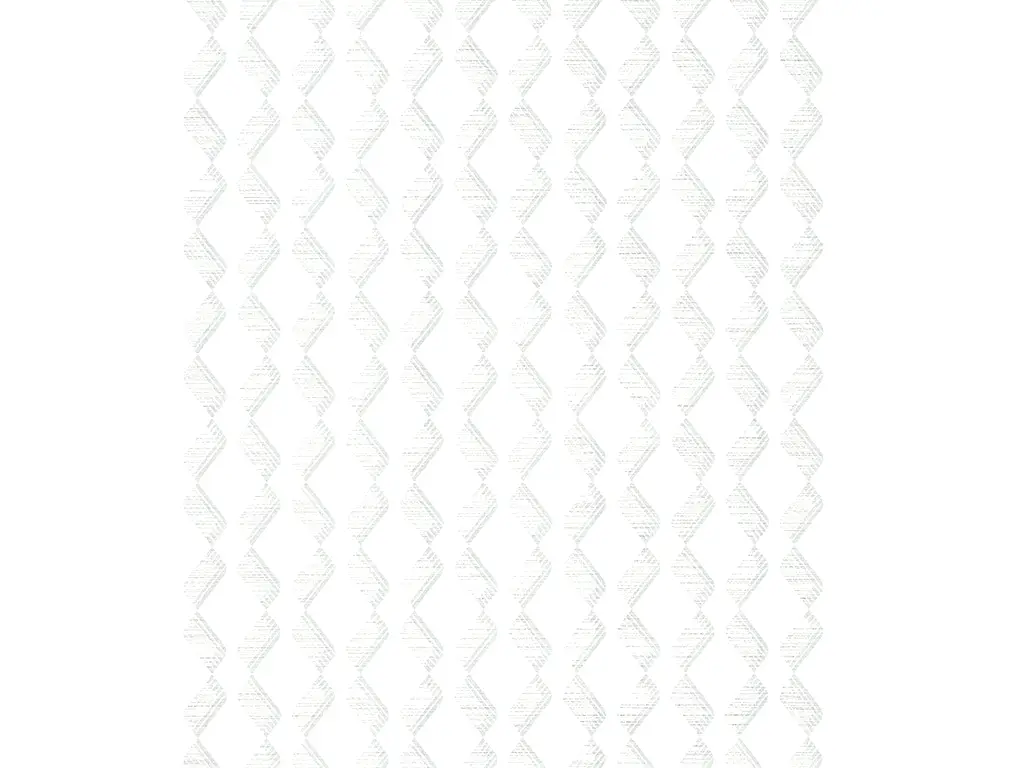 Tapet alb cu model geometric argintiu, Marburg Villa Romana 33651