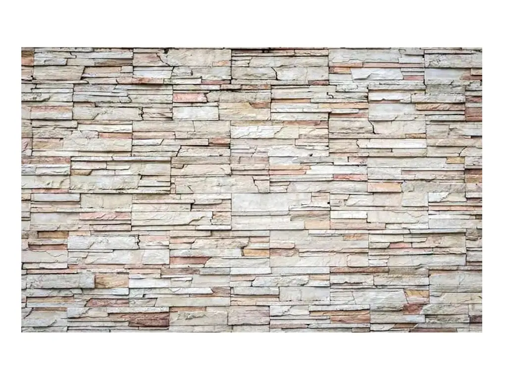Fototapet autoadeziv, Dimex Travertine, model zid de piatră, 375x250 cm