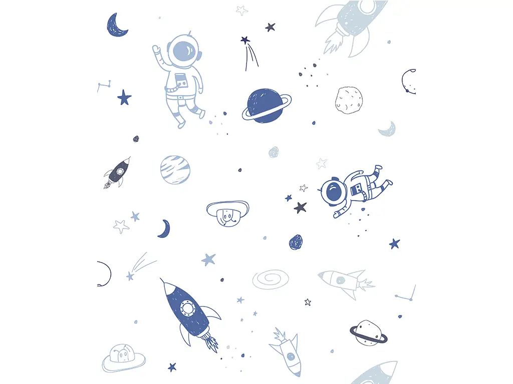 Tapet cameră copii, Cosmos albastru, Marburg Little Adventures 45848
