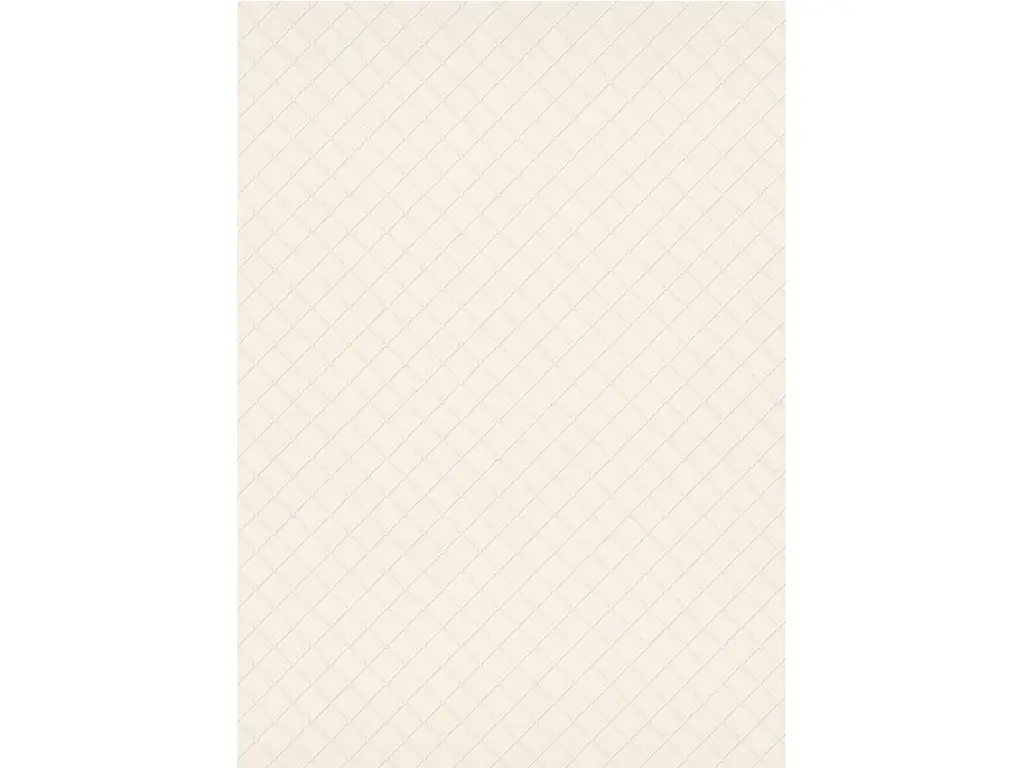 Tapet alb unt cu model romburi, Erismann Versaille 1028914, pe suport vlies, rolă de 5mp