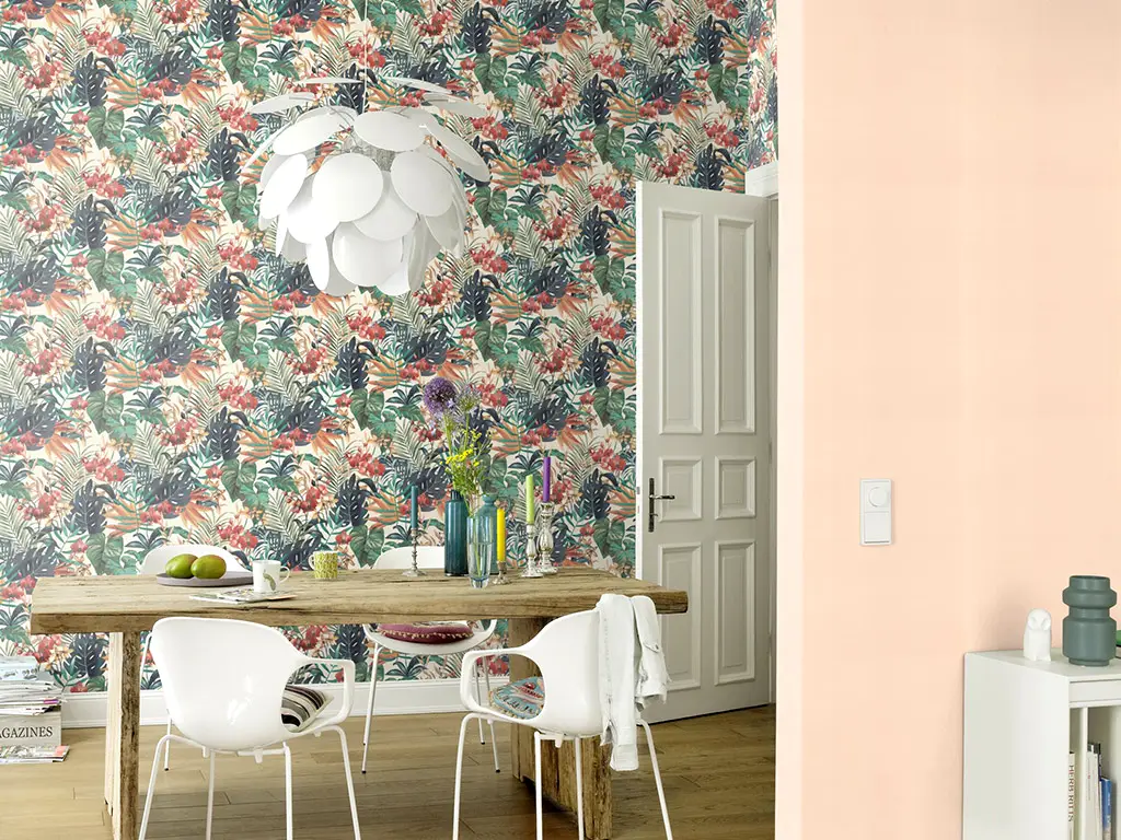Tapet floral, decor exotic, Home Design 833126