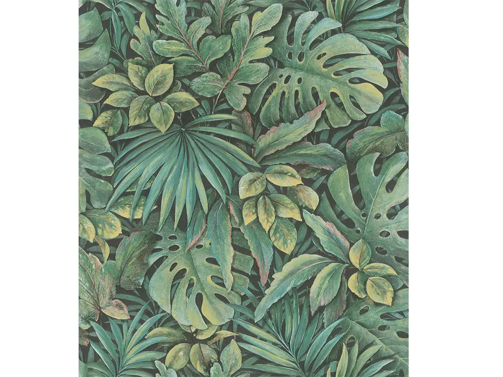 Tapet cu model frunze verzi, Marburg Botanica 33304