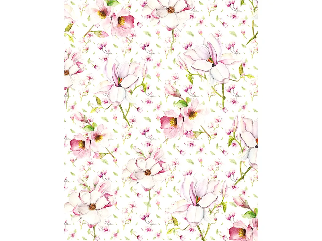 Fototapet floral Magnolia, Komar, cu magnolii roz, 200x250 cm