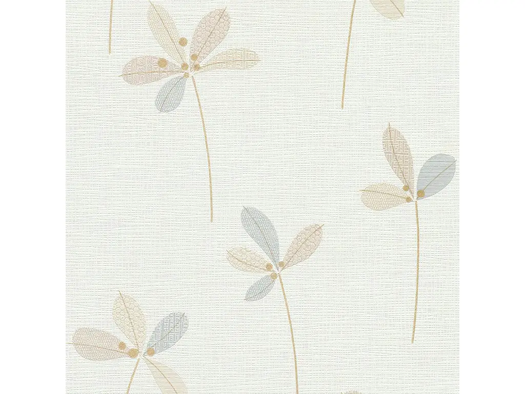 Tapet floral Casual Chic Novara, PS International, culoare bej, dimensiune tapet 53x100 cm