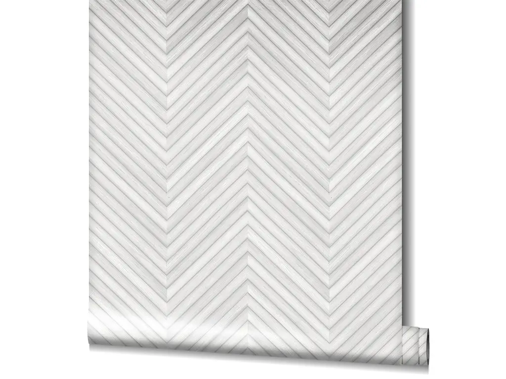 Tapet chevron textură lemn gri deschis, Marburg Travertino 33375, vlies extralavabil