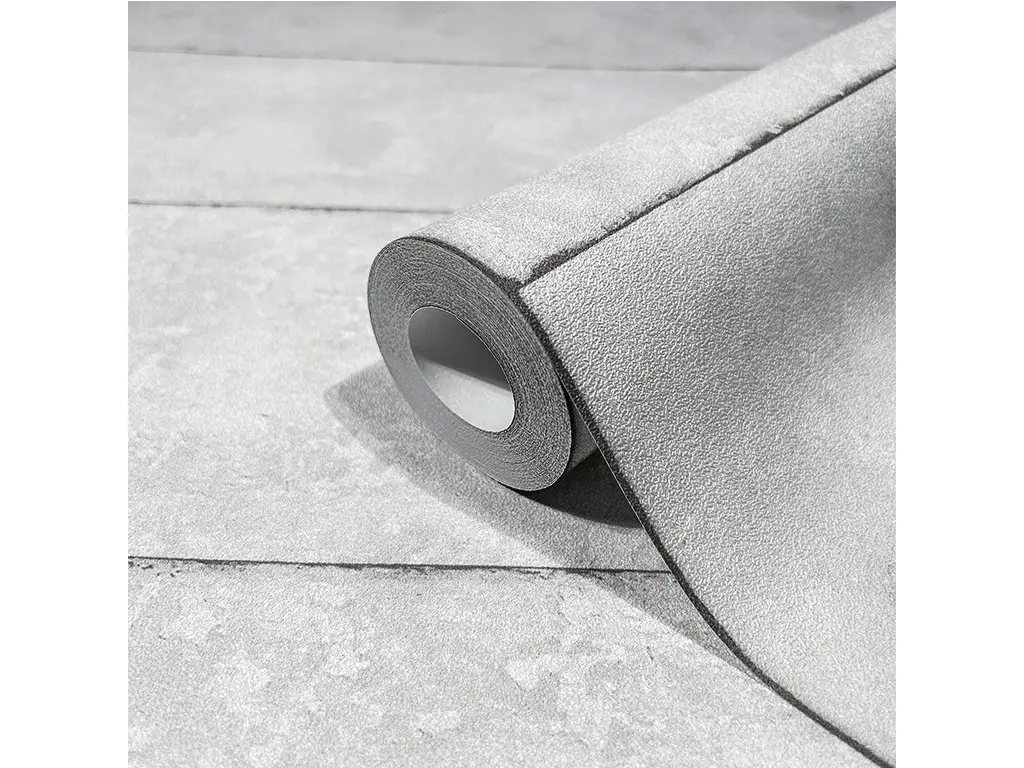 Tapet imitaţie plăci de beton gri deschis, Marburg Up to date 34860, vlies extralavabil