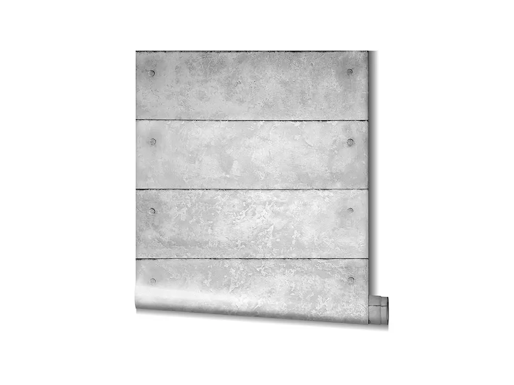 Tapet imitaţie plăci de beton gri deschis, Marburg Up to date 34860, vlies extralavabil