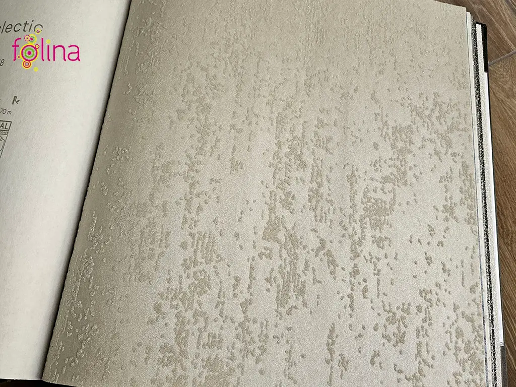 Tapet imitaţie decorativă taupe cu aspect sidefat, Marburg Eclectic 22936, vlies, rolă de 7 metri pătraţi