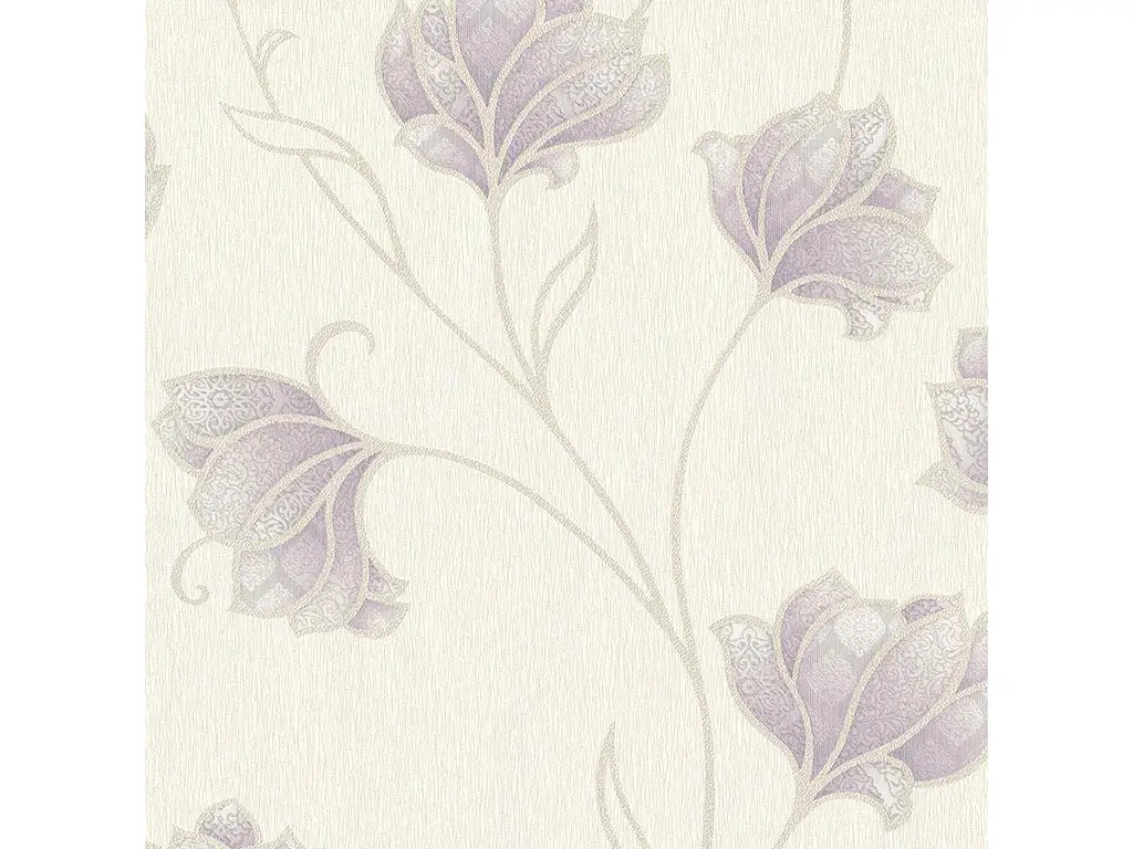 Tapet floral violet Spotlight Estelle