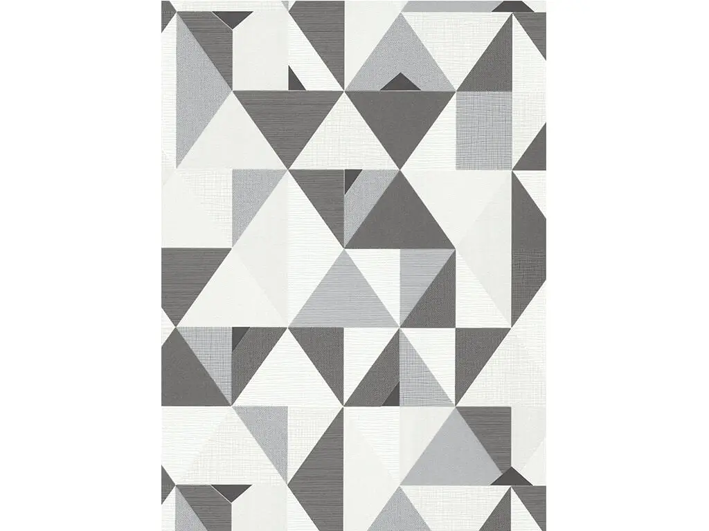 Tapet modern, Erismann, triunghiuri gri, Novara 1011934