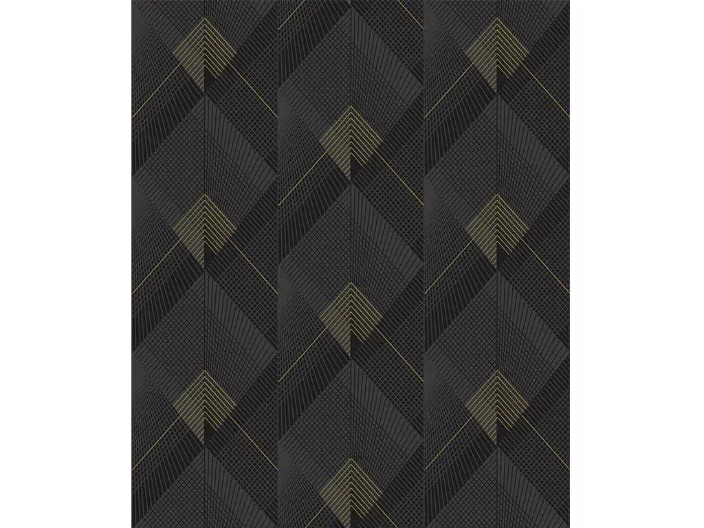 Tapet modern negru, Ugepa, model geometric, Galactik L96709