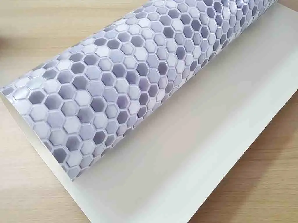 Tapet Ceramics Hexagon, d-c-fix, imprimeu hexagoane, gri, lățime 67 cm