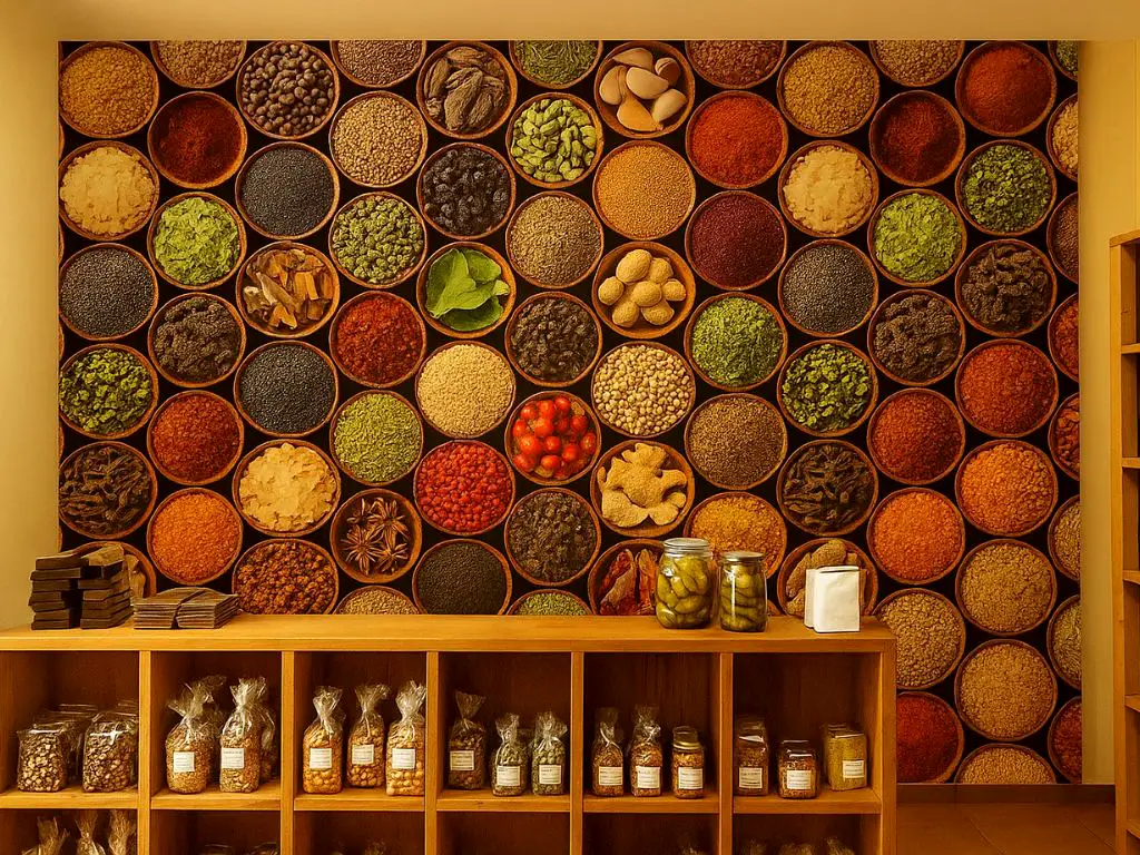 Fototapet bucătărie Spice Bowls, Dimex, multicolor, 375x250 cm