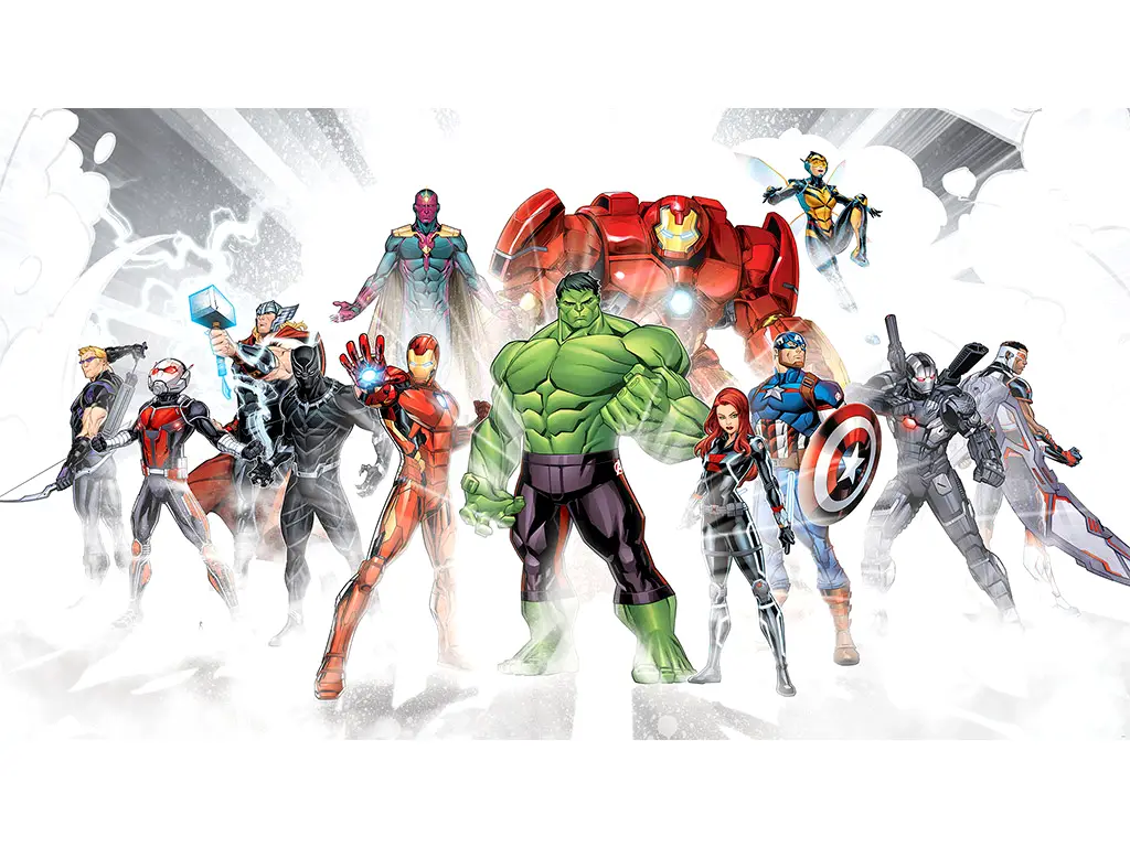 Fototapet Supereroi Marvel, Komar, Avengers Unite, 500x280 cm