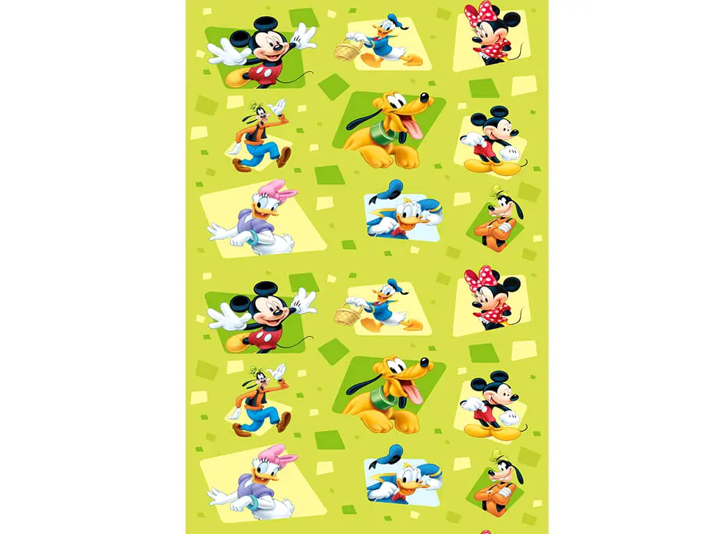 Tapet verde Mickey Mouse and Friends