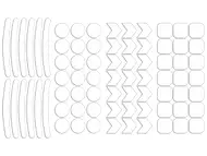Set 75 stickere reflectorizante Honeycomb pentru îmbunătățirea vizibilității rutiere