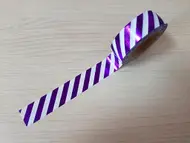 Bandă adezivă Washi Tape dungi mov metalic