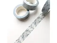 Bandă adezivă Washi Tape, Folina, marmură gri verzui, 15mmx10m