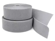 Set bandă arici, Velcro fără adeziv, benzi Hook and Loop, set bandă cu scai și puf ideală pentru cusut, role cu lățimea de 10cm - culoarea gri