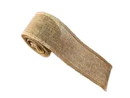 Bandă iută natur, pentru crafturi şi artizanat, rolă de 5 cm x 5.5 metri
