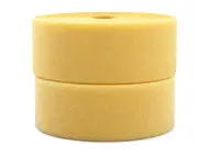 Bandă arici autoadeziv, Hook & Loop cu adeziv, scai și puf, 11 cm lățime, culoarea galben pai