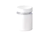 Distanţiere semnalistică albe, Folina, din inox, 16 x 15 mm