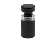 Distanţiere semnalistică negru mat, Folina, din inox, 12 x 20 mm.
