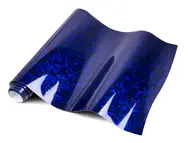 Folie auto carbon forjat albastru lucios – rolă 75 x 300 cm