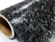 Folie auto carbon forjat negru – rolă 75 x 300 cm